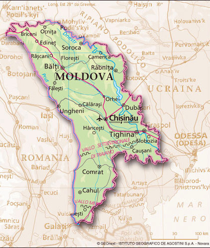 Карта цара молдовей