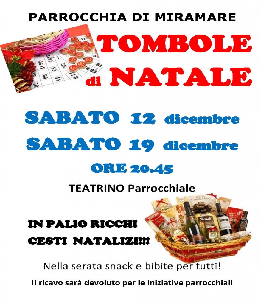 TOMBOLE DI NATALE NUOVO