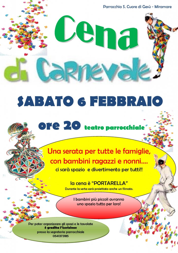 cena di carnevale 2016_locandina